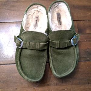 Birkenstock Shearling Buckley in Green